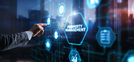 Property management business concept. Investment consulting marketing planの写真素材