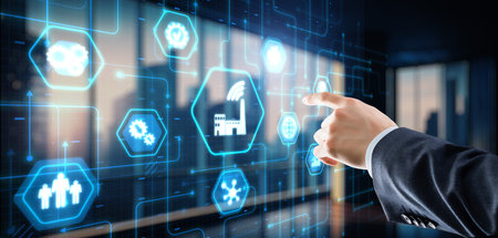 Smart industry. Technology process automation conceptの写真素材