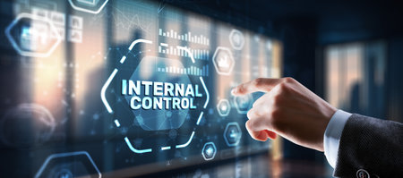 Internal Control. Business, Technology, Internet and network conceptの写真素材