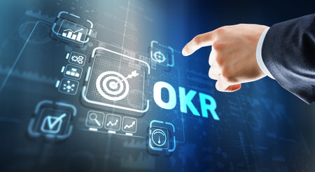 Objectives and Key Results OKR. Methods for project managementの写真素材