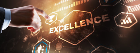 Business Excellence concept. Pursuit of excellence 2024の写真素材