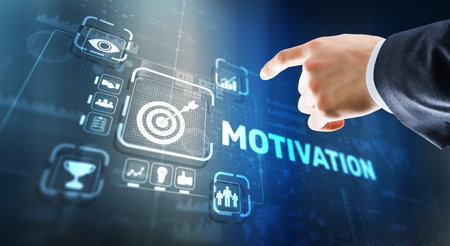 Motivation personality development concept. Achieving any goalsの写真素材