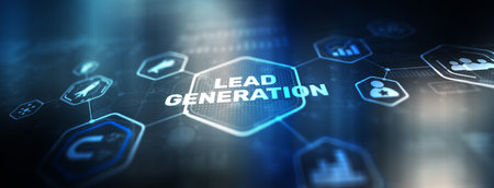 Lead Generation Analysis Business Finance Marketing Conceptの写真素材