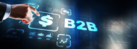 B2B Business Technology Marketing Company Commerce concept. Business to Businessの写真素材