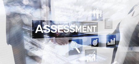 Assessment. Data assessment and analysis. Systematic process of documenting and using empirical data on the knowledgeの写真素材