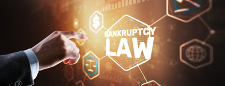 Judicial decision lawyer business concept. Bankruptcy law conceptの写真素材