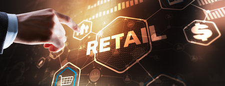 Smart retail and omni channel conceptの写真素材