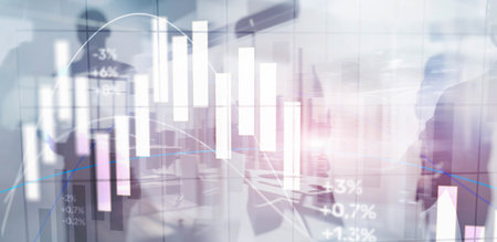 Stock Business finance investment financial graph chartの写真素材
