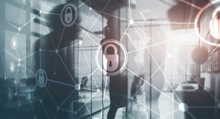 Cyber security and Security password login online conceptの写真素材