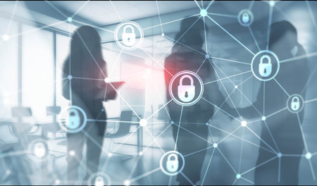 Cyber security and Security password login online conceptの写真素材