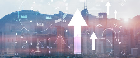 Diagram, Graph, Stock Trading, Investment dashboard. Finance concept.の写真素材