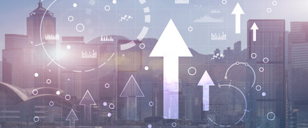 Diagram, Graph, Stock Trading, Investment dashboard. Finance concept.の写真素材