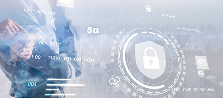 Cyber Security Encrypted Technology, Digital Information Protected Information privacy antivirus.
