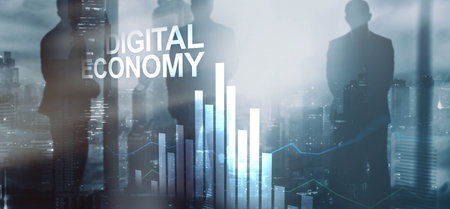 Digital Technologies. Global communication network concept.の写真素材