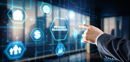 Property management business concept. Investment consulting marketing plan.の写真素材
