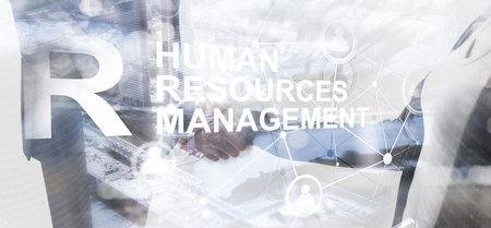 HR. Human resource and outsourcing concept. Team building innovative recruitment employee.の写真素材