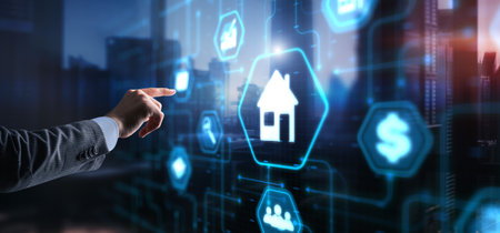 Property management business concept. Investment consulting marketing plan.の写真素材