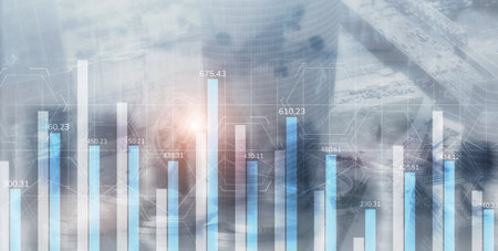 Financial growth graph.
