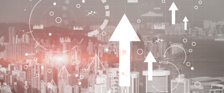 Diagram, Graph, Stock Trading, Investment dashboard. Finance concept.