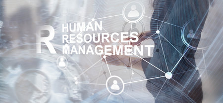 HR. Human resource and outsourcing concept. Team building innovative recruitment employee.