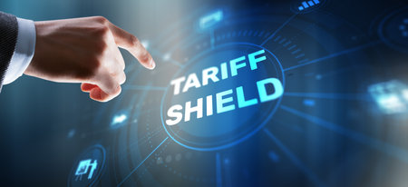 Protective tariff shield implementation for domestic industries and economic security measures.