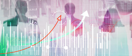 Data analysis chart with multiple growth curves showing progression.