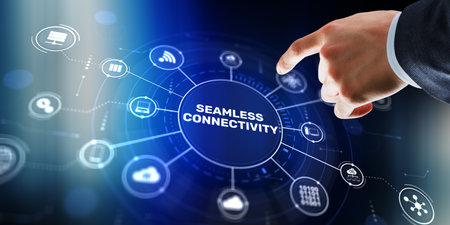 A global network of digital connections enabling effortless communication and data exchange...