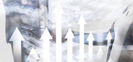 Stock Market Growth Charts. Investment and Trading Concept.