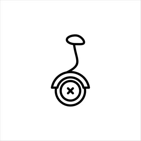 Hoverboard Line Icon In A Simple Style. Vector sign in a simple style isolated on a white background. Original size 64x64 pixelsのイラスト素材