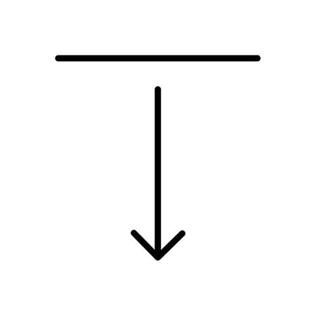 Line Icon Arrow, Direction, Design, Web In Simple Style. Vector sign in a simple style isolated on a white background. Original size 64x64 pixels.のイラスト素材