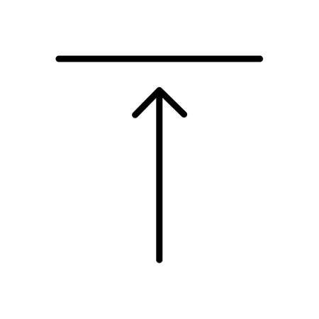 Line Icon Arrow, Direction, Design, Web In Simple Style. Vector sign in a simple style isolated on a white background. Original size 64x64 pixels.のイラスト素材