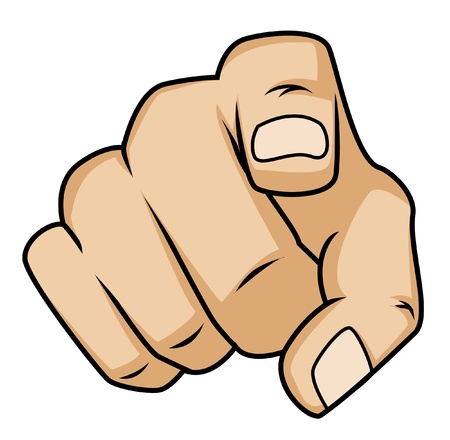 pointing hand のイラスト素材