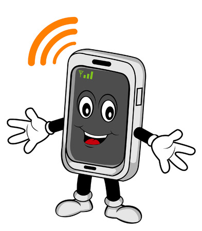 Phone cartoonのイラスト素材