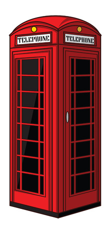 telephone boxのイラスト素材