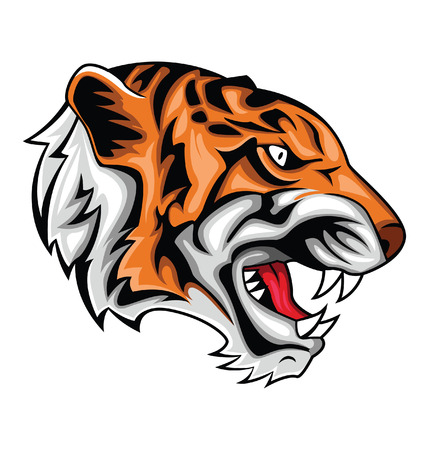 tiger roarのイラスト素材