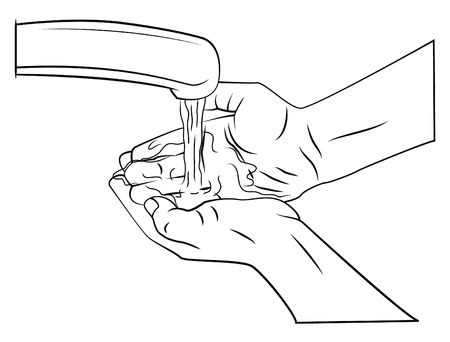Washing Handのイラスト素材