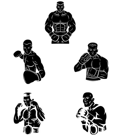 Tattoo Symbol Of Boxerのイラスト素材