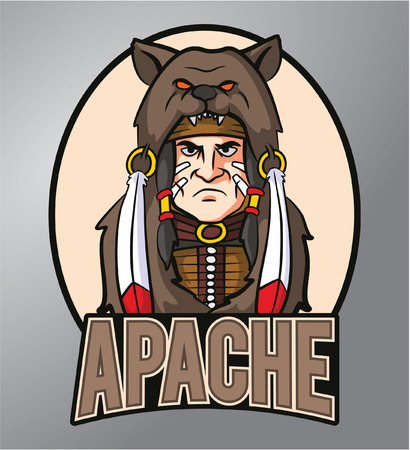 Apache mascotのイラスト素材