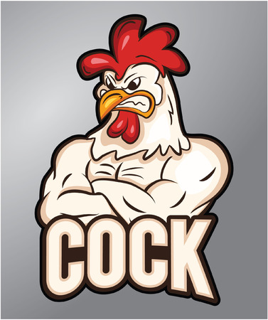 cock mascotのイラスト素材
