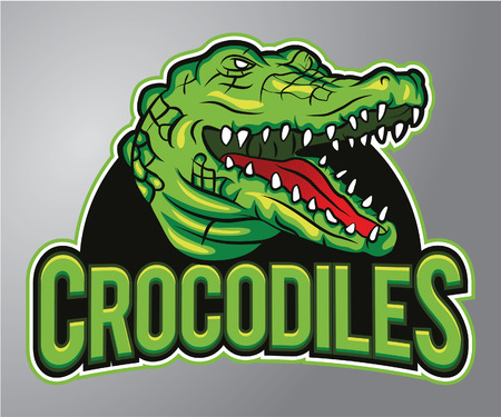Crocodile mascotのイラスト素材