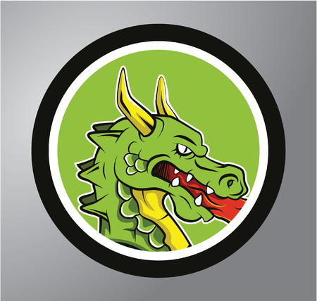 Dragons Circle stickerのイラスト素材