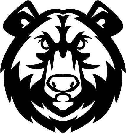 Strenght Bear head symbolのイラスト素材