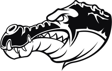 Crocodile symbol illustrationのイラスト素材