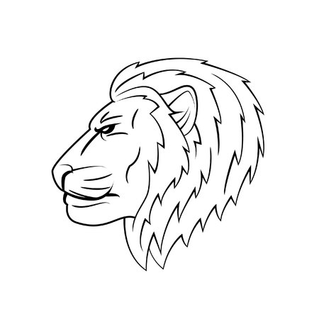 Lion headのイラスト素材