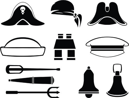 Navy iconsのイラスト素材