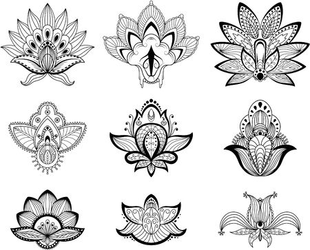 Floral symbol Illustrationのイラスト素材