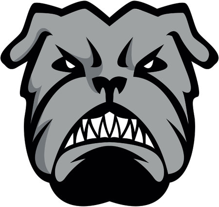 Bulldog Illustration designのイラスト素材