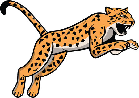 Leopard Illustration designのイラスト素材
