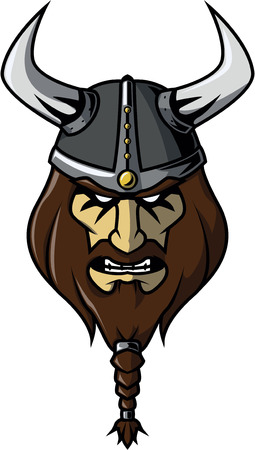 Viking head illustration designのイラスト素材