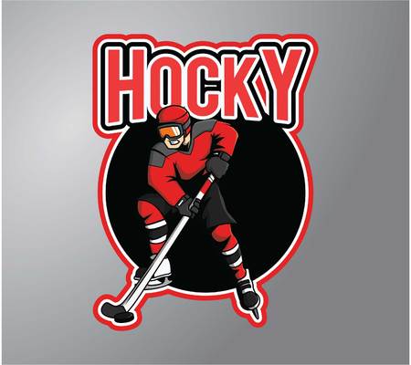 hockey vector illustration designのイラスト素材